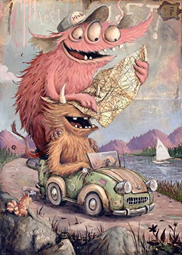 Heye Road Trippin' Zozoville 2000 Piece Jigsaw Puzzles, Multicoloured - Image 4